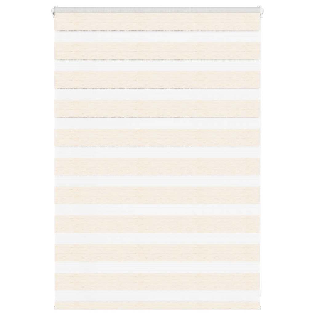 vidaXL Doppelrollo Marmorbeige 110x100cm Stoffbreite 105,9 cm Polyester