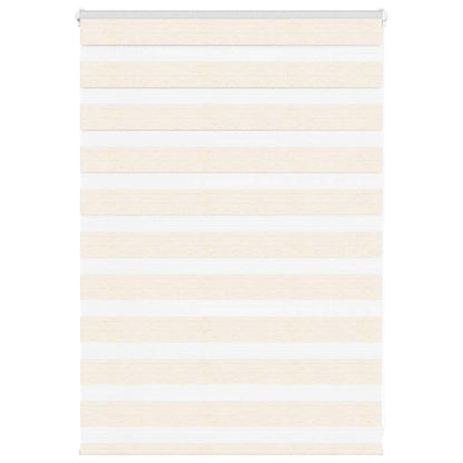 vidaXL Doppelrollo Marmorbeige 110x100cm Stoffbreite 105,9 cm Polyester