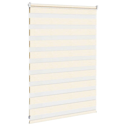 vidaXL Doppelrollo Marmorbeige 110x100cm Stoffbreite 105,9 cm Polyester