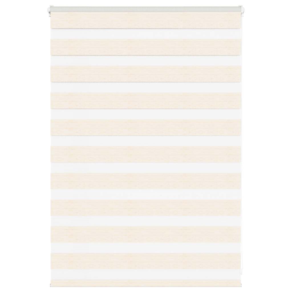 vidaXL Doppelrollo Marmorbeige 115x100cm Stoffbreite 110,9 cm Polyester