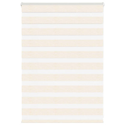 vidaXL Doppelrollo Marmorbeige 115x100cm Stoffbreite 110,9 cm Polyester