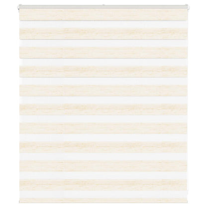 vidaXL Doppelrollo Marmorbeige 120x100cm Stoffbreite 115,9 cm Polyester