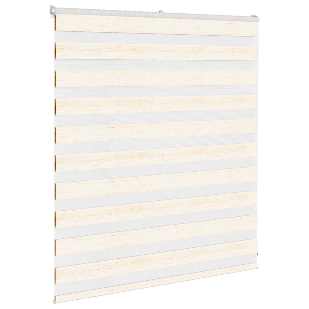vidaXL Doppelrollo Marmorbeige 120x100cm Stoffbreite 115,9 cm Polyester