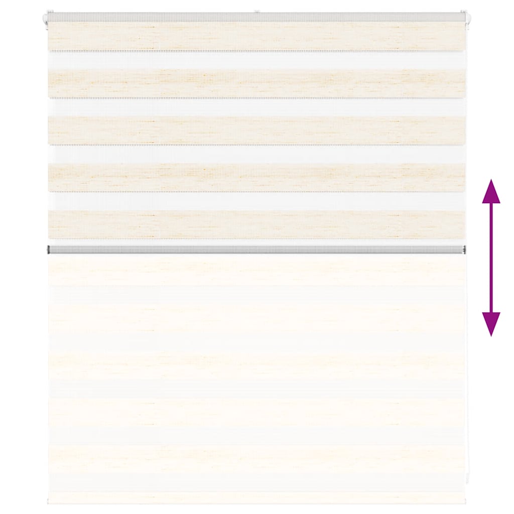 vidaXL Doppelrollo Marmorbeige 120x100cm Stoffbreite 115,9 cm Polyester