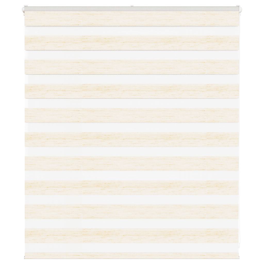 vidaXL Doppelrollo Marmorbeige 125x100cm Stoffbreite 120,9 cm Polyester