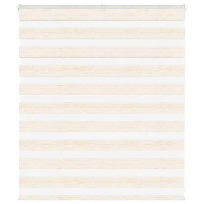 vidaXL Doppelrollo Marmorbeige 125x100cm Stoffbreite 120,9 cm Polyester