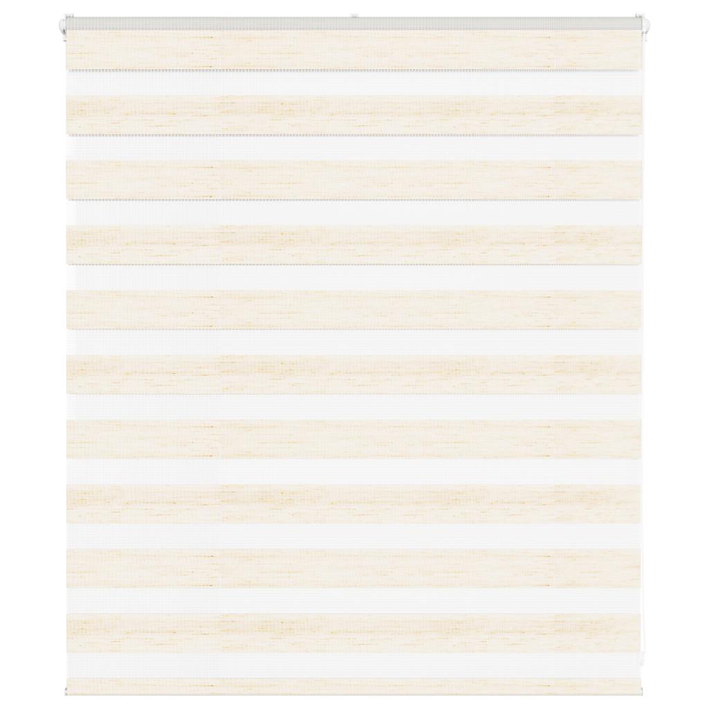 vidaXL Doppelrollo Marmorbeige 135x100cm Stoffbreite 130,9 cm Polyester