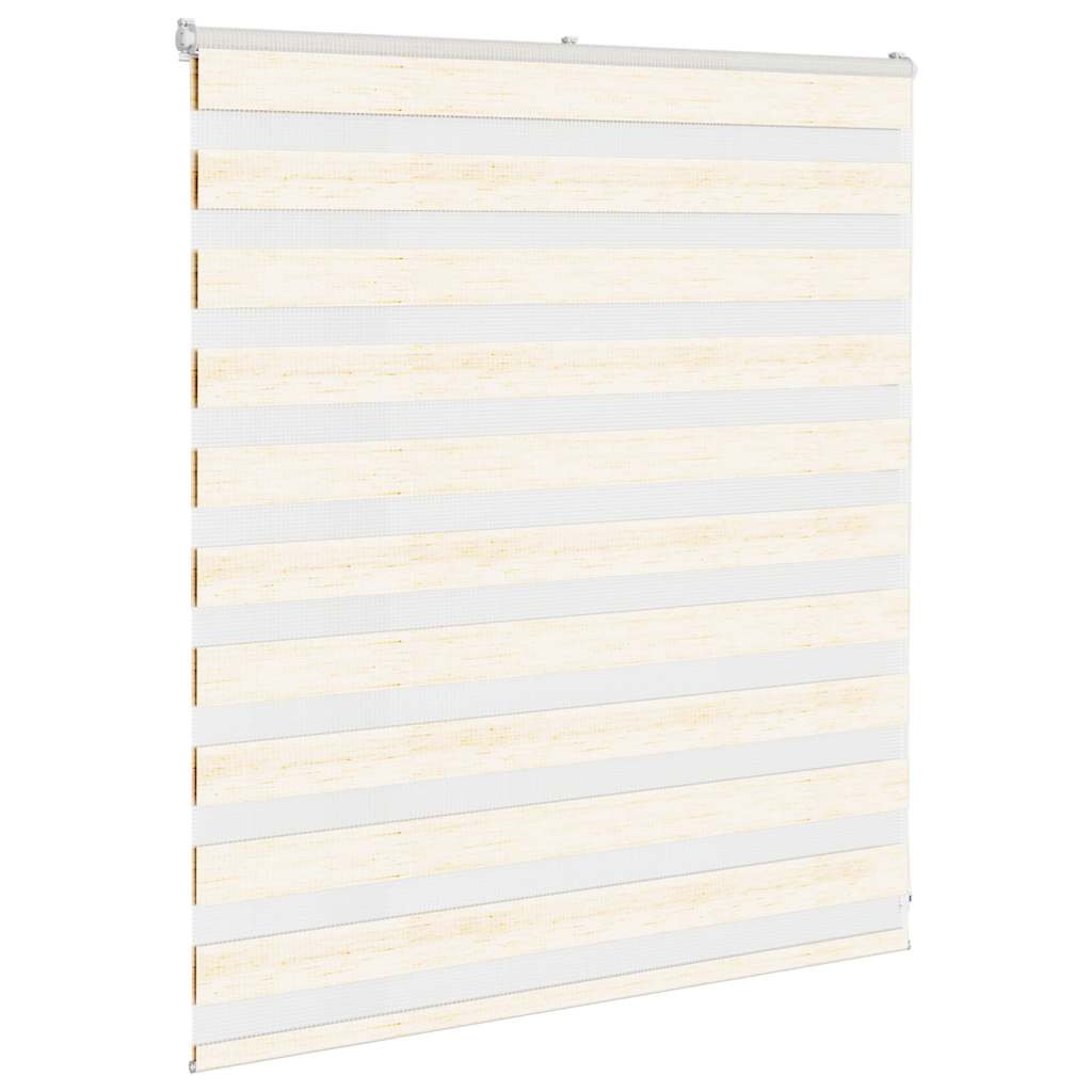 vidaXL Doppelrollo Marmorbeige 135x100cm Stoffbreite 130,9 cm Polyester