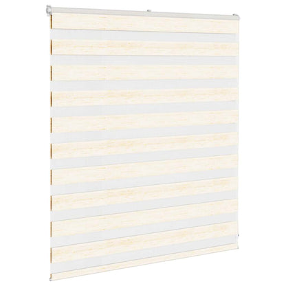 vidaXL Doppelrollo Marmorbeige 135x100cm Stoffbreite 130,9 cm Polyester