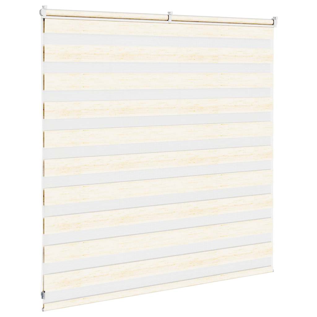 vidaXL Doppelrollo Marmorbeige 145x100cm Stoffbreite 140,9 cm Polyester
