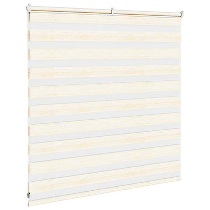 vidaXL Doppelrollo Marmorbeige 145x100cm Stoffbreite 140,9 cm Polyester