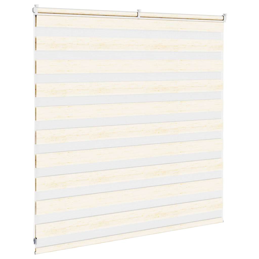 vidaXL Doppelrollo Marmorbeige 150x100cm Stoffbreite 145,9 cm Polyester