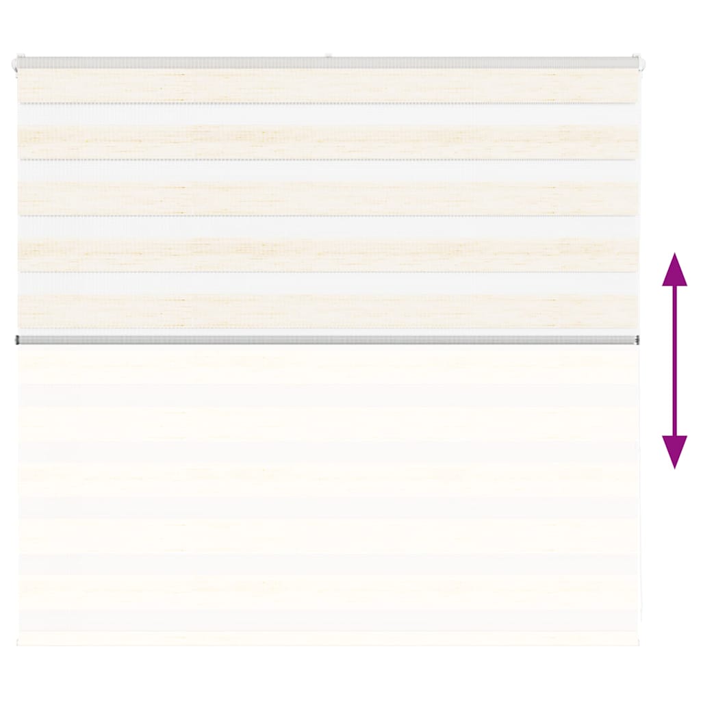 vidaXL Doppelrollo Marmorbeige 155x100cm Stoffbreite 150,9 cm Polyester