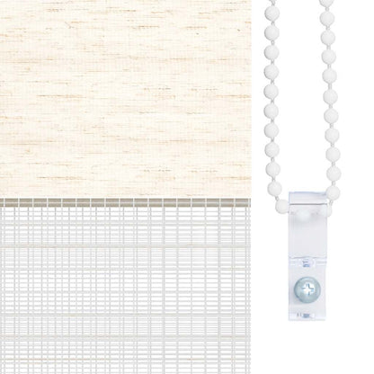 Doppelrollo Marmorbeige 40x150 cm Stoffbreite 35,9 cm Polyester