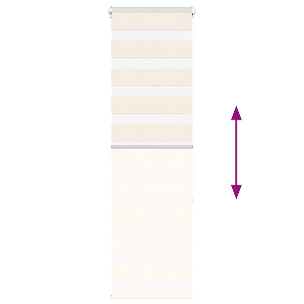 Doppelrollo Marmorbeige 45x150 cm Stoffbreite 40,9 cm Polyester