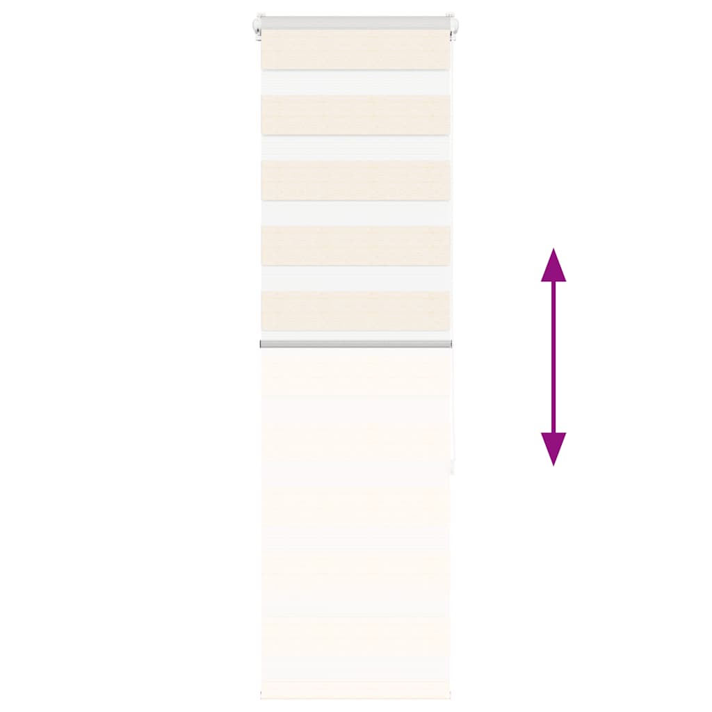 Doppelrollo Marmorbeige 50x150 cm Stoffbreite 45,9 cm Polyester