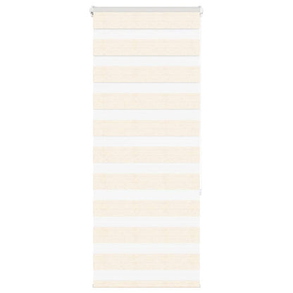Doppelrollo Marmorbeige 55x150 cm Stoffbreite 50,9 cm Polyester