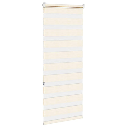 vidaXL Doppelrollo Marmorbeige 55x150 cm Stoffbreite 50,9 cm Polyester