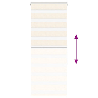 Doppelrollo Marmorbeige 60x150 cm Stoffbreite 55,9 cm Polyester