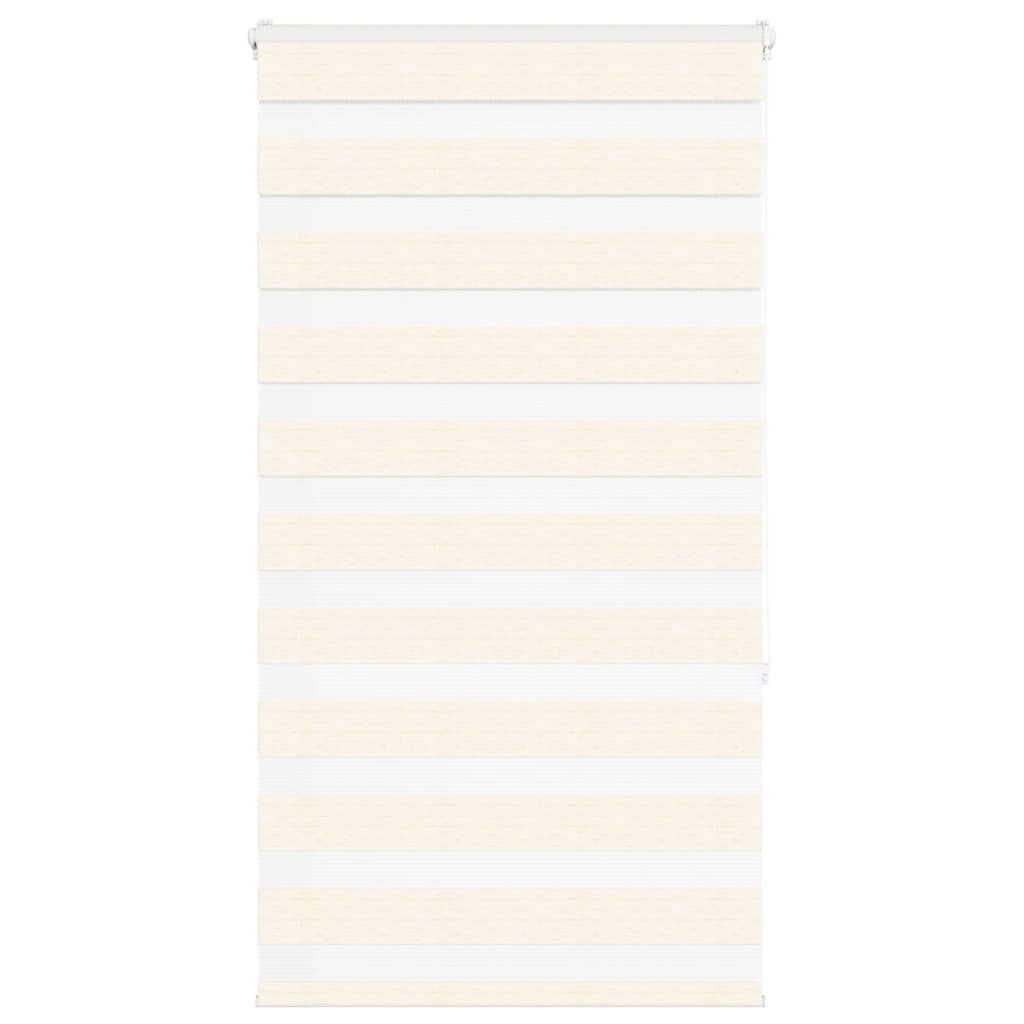 vidaXL Store enrouleur double marron beige 80x150 cm largeur du tissu 75,9 cm polyester