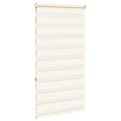 vidaXL Store enrouleur double marron beige 80x150 cm largeur du tissu 75,9 cm polyester