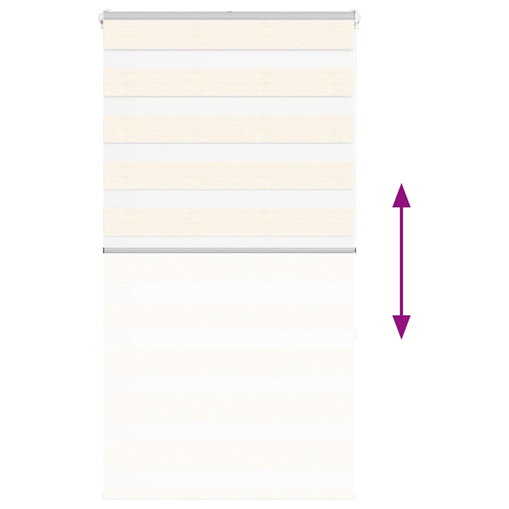 Doppelrollo Marmorbeige 85x150 cm Stoffbreite 80,9 cm Polyester