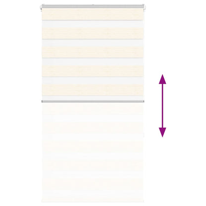 Doppelrollo Marmorbeige 85x150 cm Stoffbreite 80,9 cm Polyester