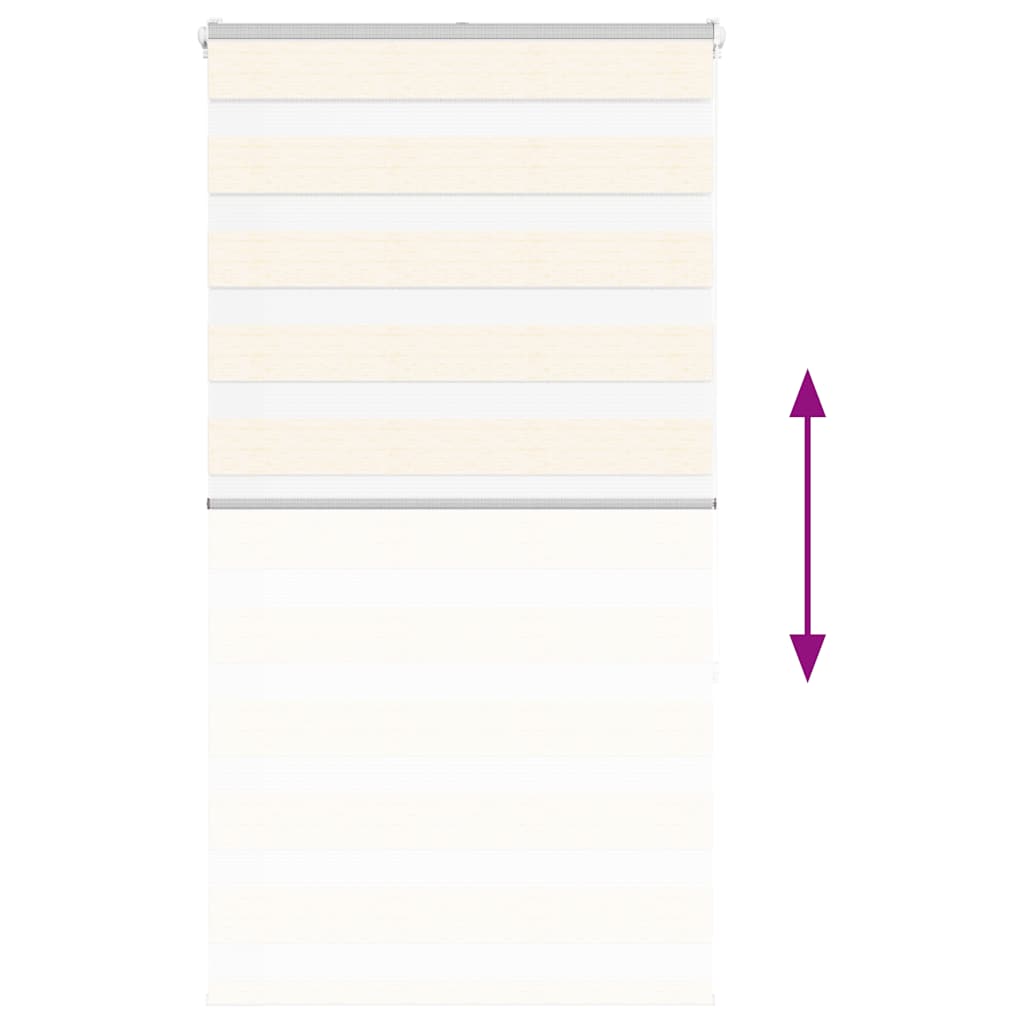Doppelrollo Marmorbeige 90x150 cm Stoffbreite 85,9 cm Polyester