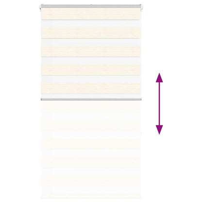 Doppelrollo Marmorbeige 90x150 cm Stoffbreite 85,9 cm Polyester