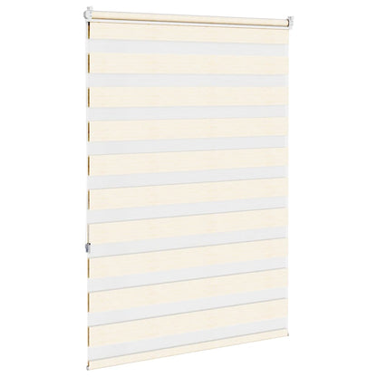 vidaXL Doppelrollo Marmorbeige 95x150 cm Stoffbreite 90,9 cm Polyester