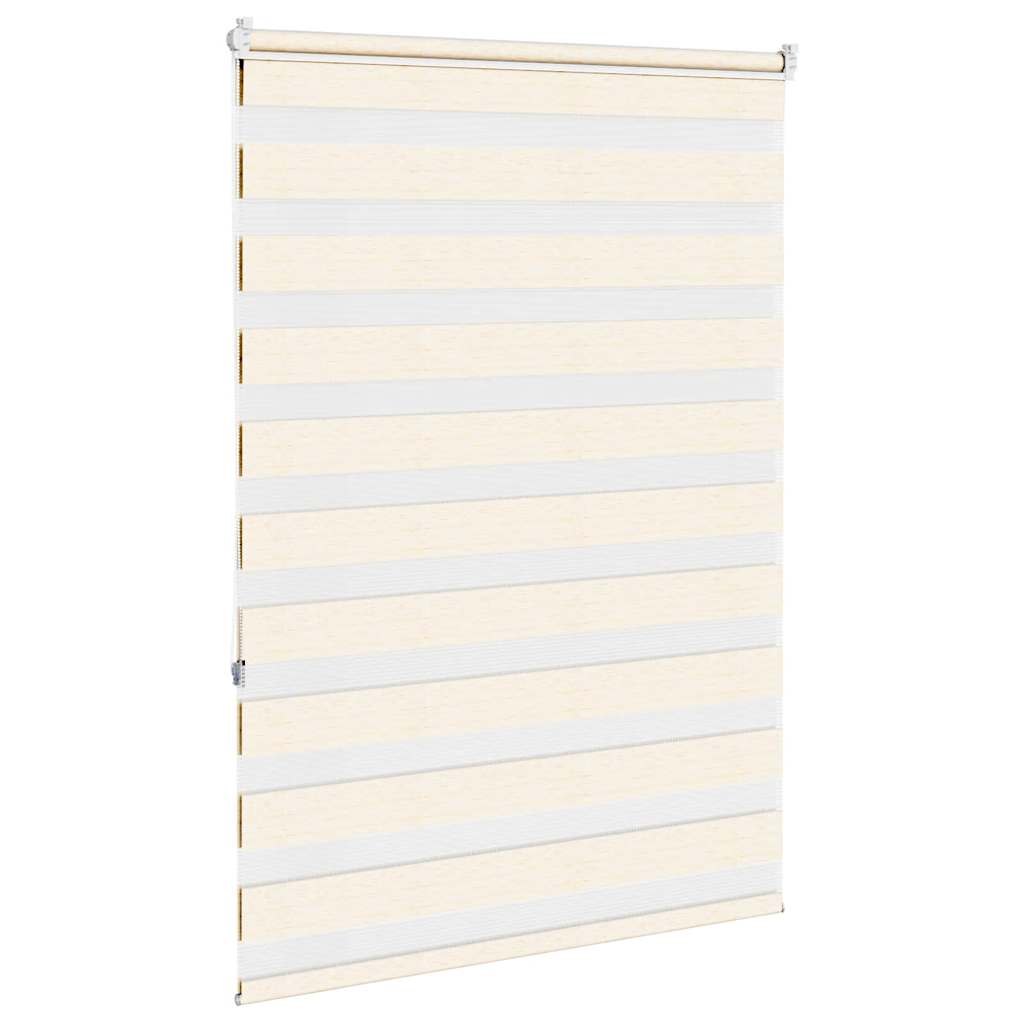 vidaXL Double store enrouleur marron marbré 100x150 cm Largeur du tissu 95,9 cm Polyester