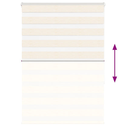 Doppelrollo Marmorbeige 100x150 cm Stoffbreite 95,9 cm Polyester