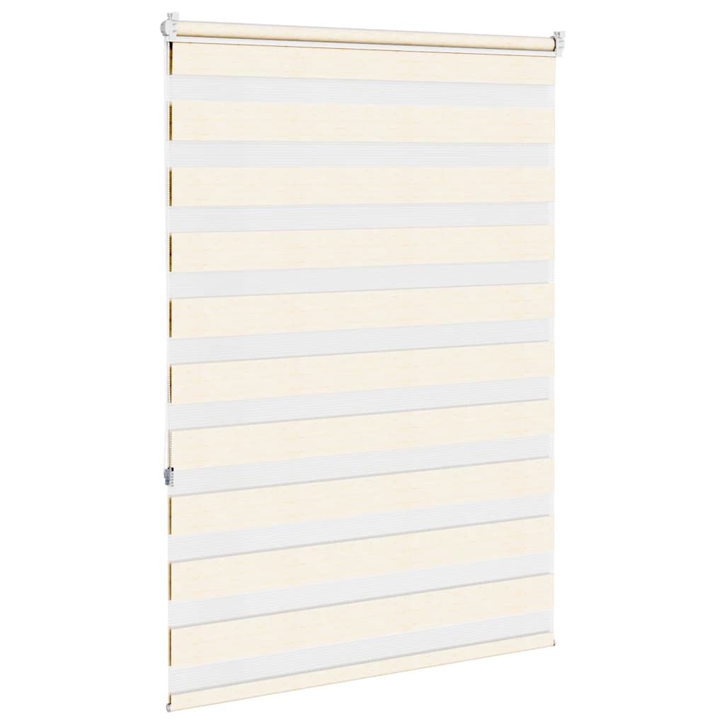 vidaXL Doppelrollo Marmorbeige 110x150cm Stoffbreite 105,9 cm Polyester