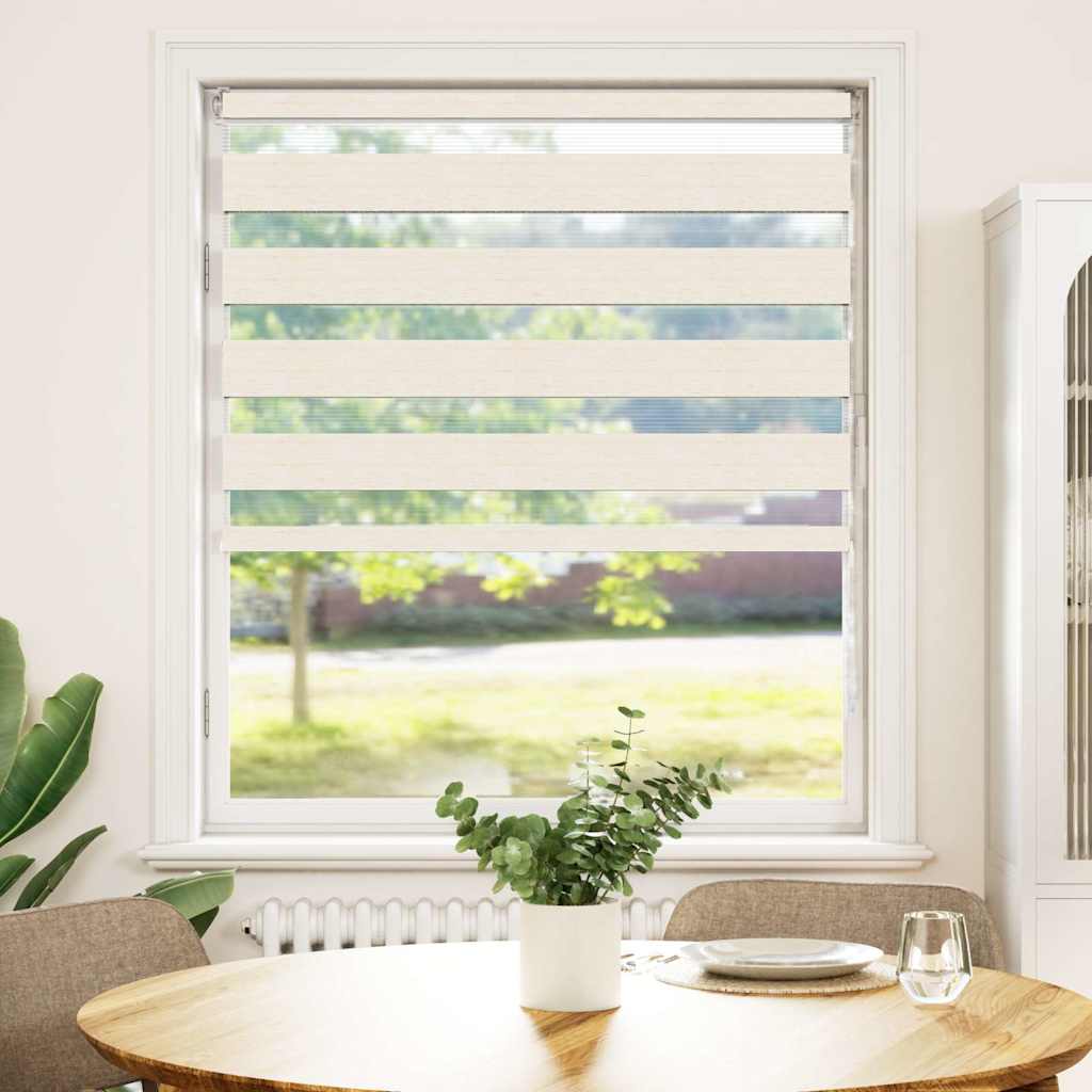 Doppelrollo Marmorbeige 115x150cm Stoffbreite 110,9 cm Polyester