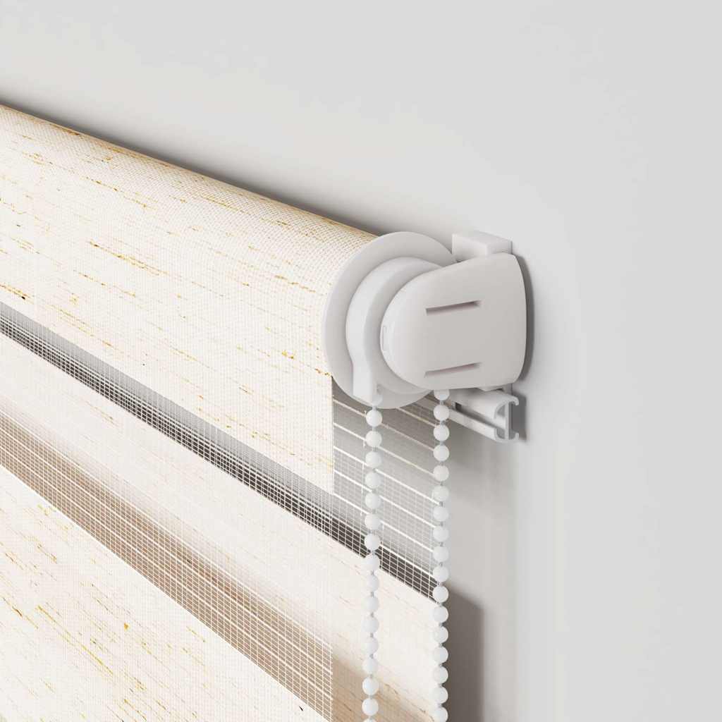 Doppelrollo Marmorbeige 115x150cm Stoffbreite 110,9 cm Polyester