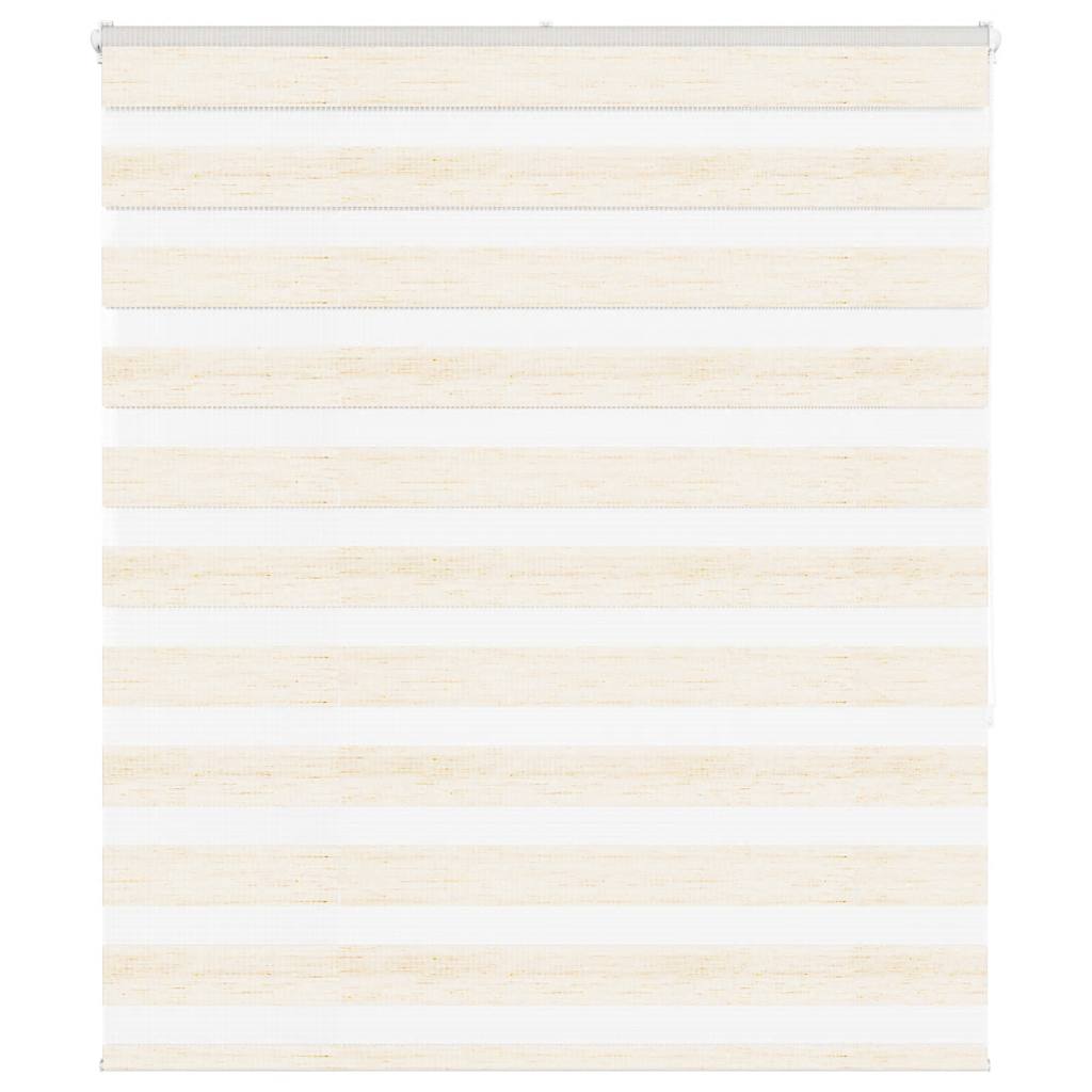 vidaXL Doppelrollo Marmorbeige 120x150cm Stoffbreite 115,9 cm Polyester