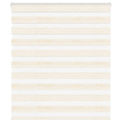 vidaXL Doppelrollo Marmorbeige 120x150cm Stoffbreite 115,9 cm Polyester