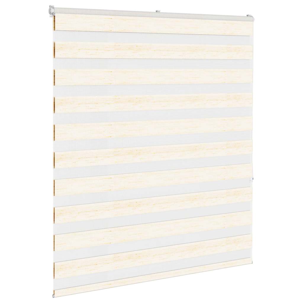 vidaXL Doppelrollo Marmorbeige 120x150cm Stoffbreite 115,9 cm Polyester