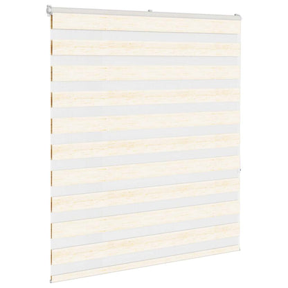 vidaXL Doppelrollo Marmorbeige 120x150cm Stoffbreite 115,9 cm Polyester
