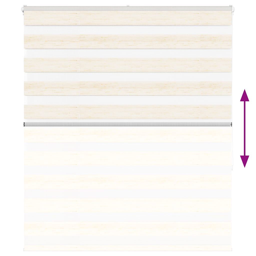 vidaXL Doppelrollo Marmorbeige 120x150cm Stoffbreite 115,9 cm Polyester