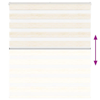 vidaXL Doppelrollo Marmorbeige 120x150cm Stoffbreite 115,9 cm Polyester