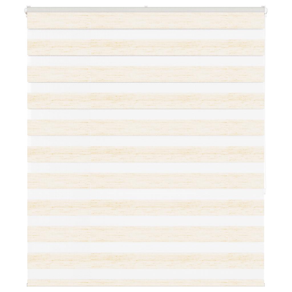 vidaXL Doppelrollo Marmorbeige 125x150cm Stoffbreite 120,9 cm Polyester