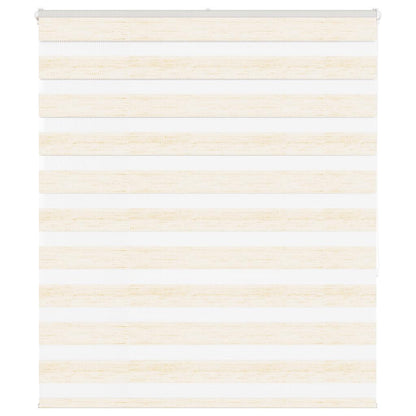 vidaXL Doppelrollo Marmorbeige 125x150cm Stoffbreite 120,9 cm Polyester
