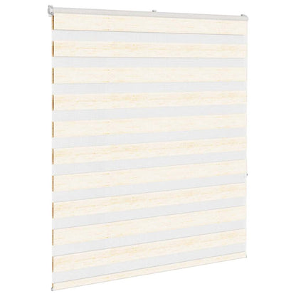 vidaXL Doppelrollo Marmorbeige 130x150cm Stoffbreite 125,9 cm Polyester