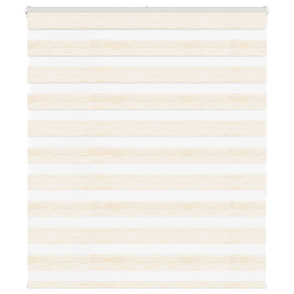 vidaXL Doppelrollo Marmorbeige 135x150cm Stoffbreite 130,9 cm Polyester