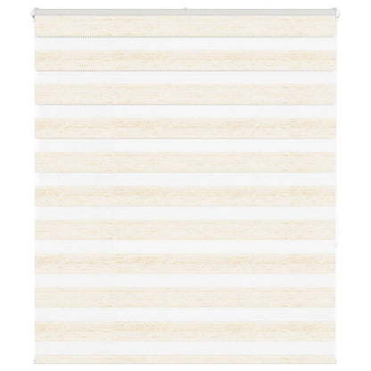 vidaXL Doppelrollo Marmorbeige 135x150cm Stoffbreite 130,9 cm Polyester