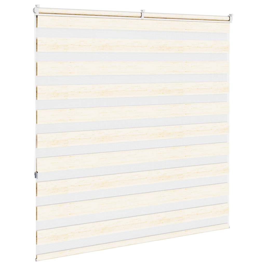 vidaXL Doppelrollo Marmorbeige 140x150cm Stoffbreite 135,9 cm Polyester