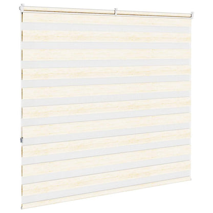 vidaXL Doppelrollo Marmorbeige 155x150cm Stoffbreite 150,9 cm Polyester