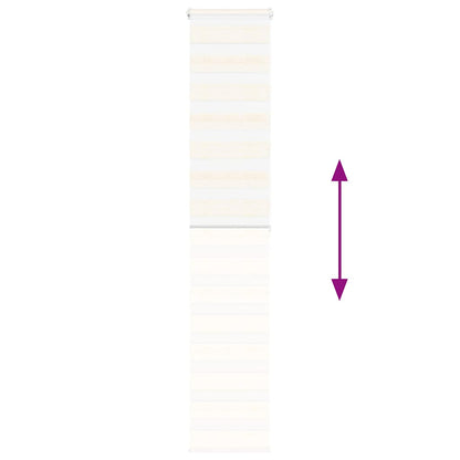 Doppelrollo Marmorbeige 40x200 cm Stoffbreite 35,9 cm Polyester