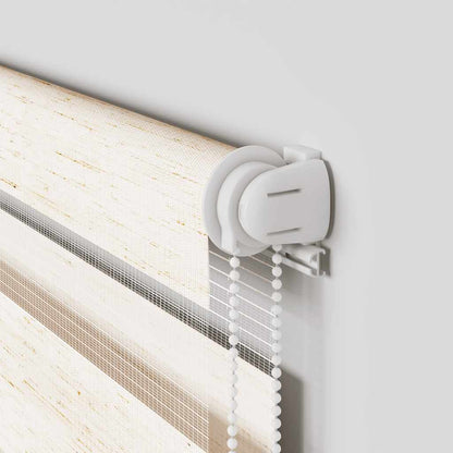 Doppelrollo Marmorbeige 40x200 cm Stoffbreite 35,9 cm Polyester